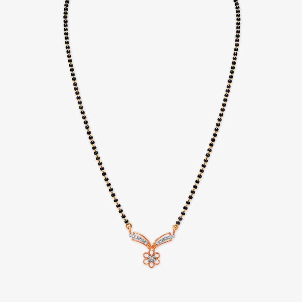 Blooming Lovel Diamond Mangalsutra,,hi-res image number null