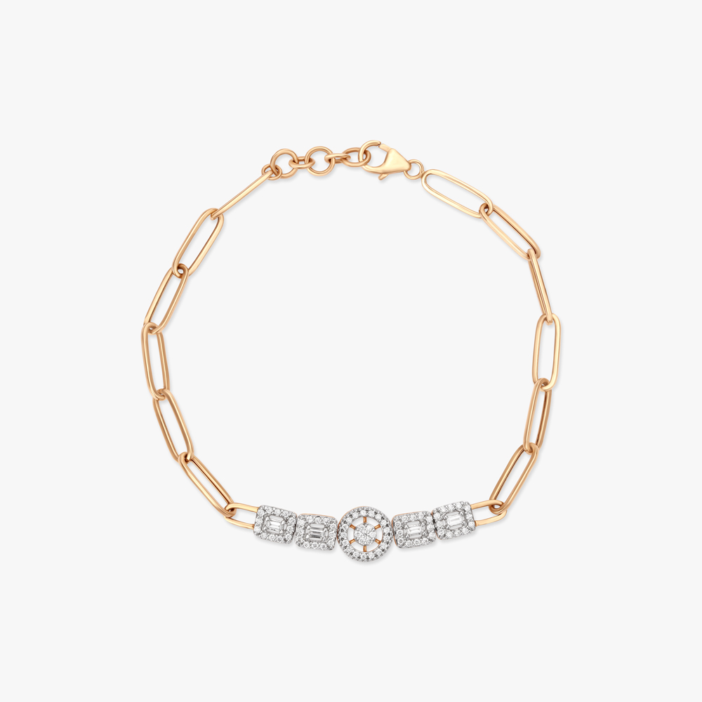 Dazzling Diamond Interlock Bracelet,,hi-res image number null