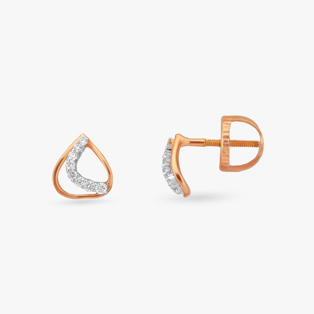 Dewcurve Spark Diamond Stud Earrings,,hi-res image number null