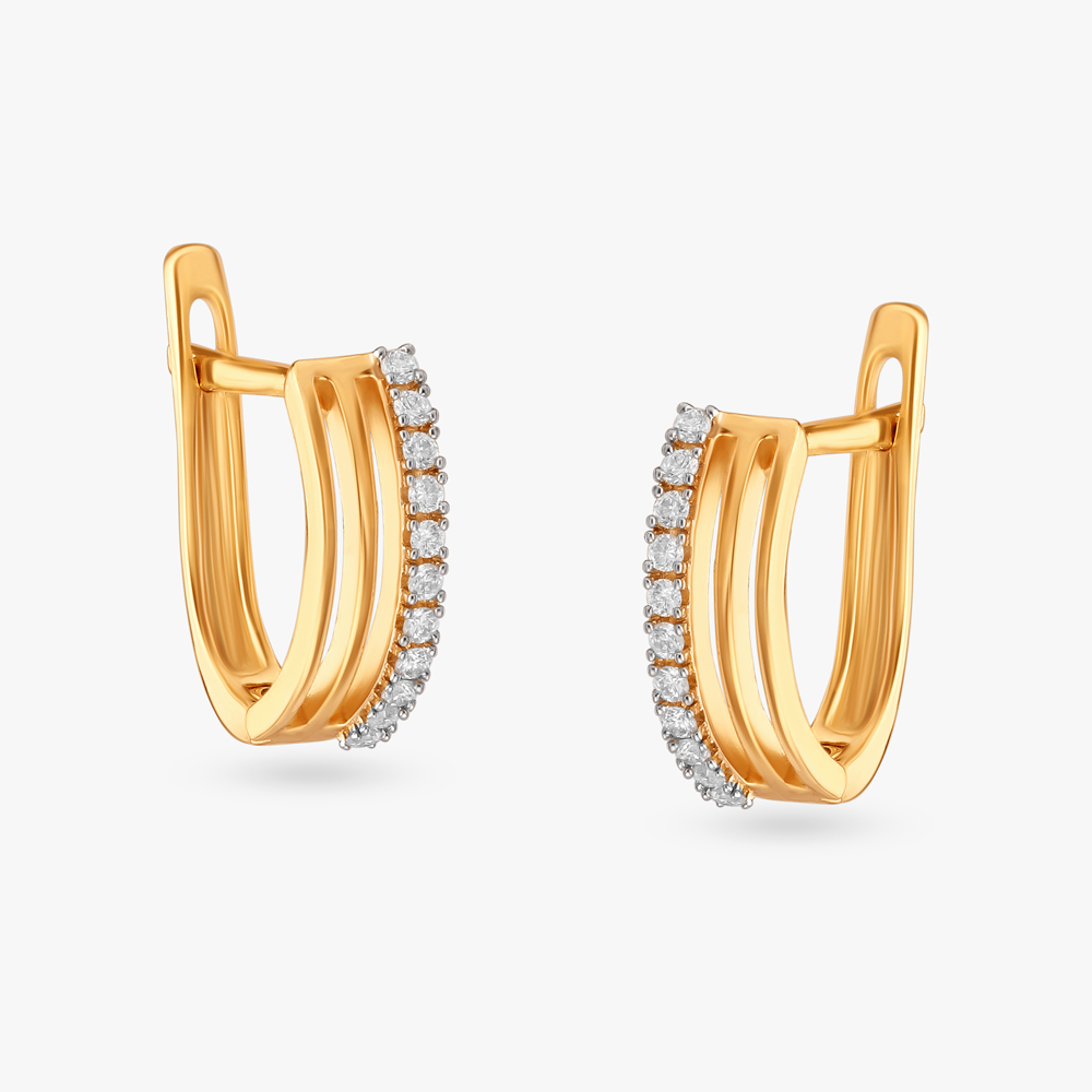 Glowing Allure Diamond Hoop Earrings,,hi-res image number null