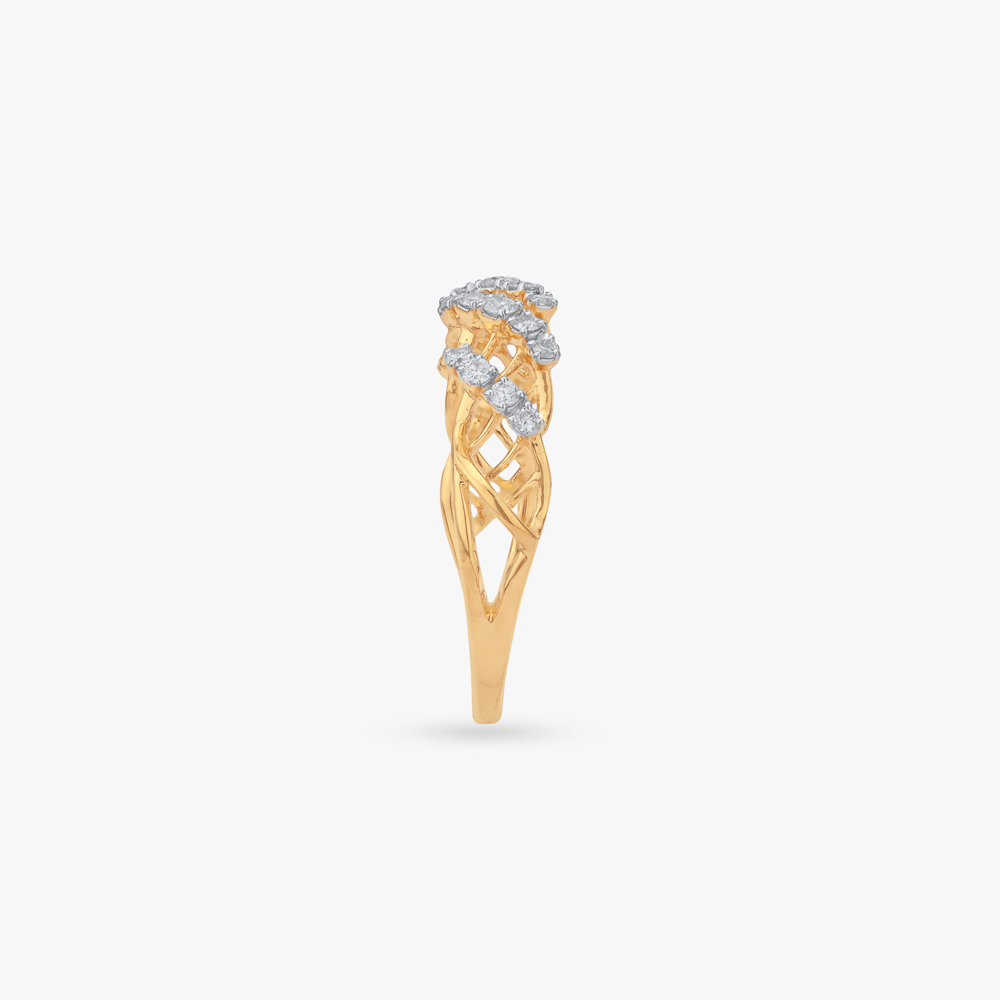 Interwoven Sparkle Diamond Ring,,hi-res image number null