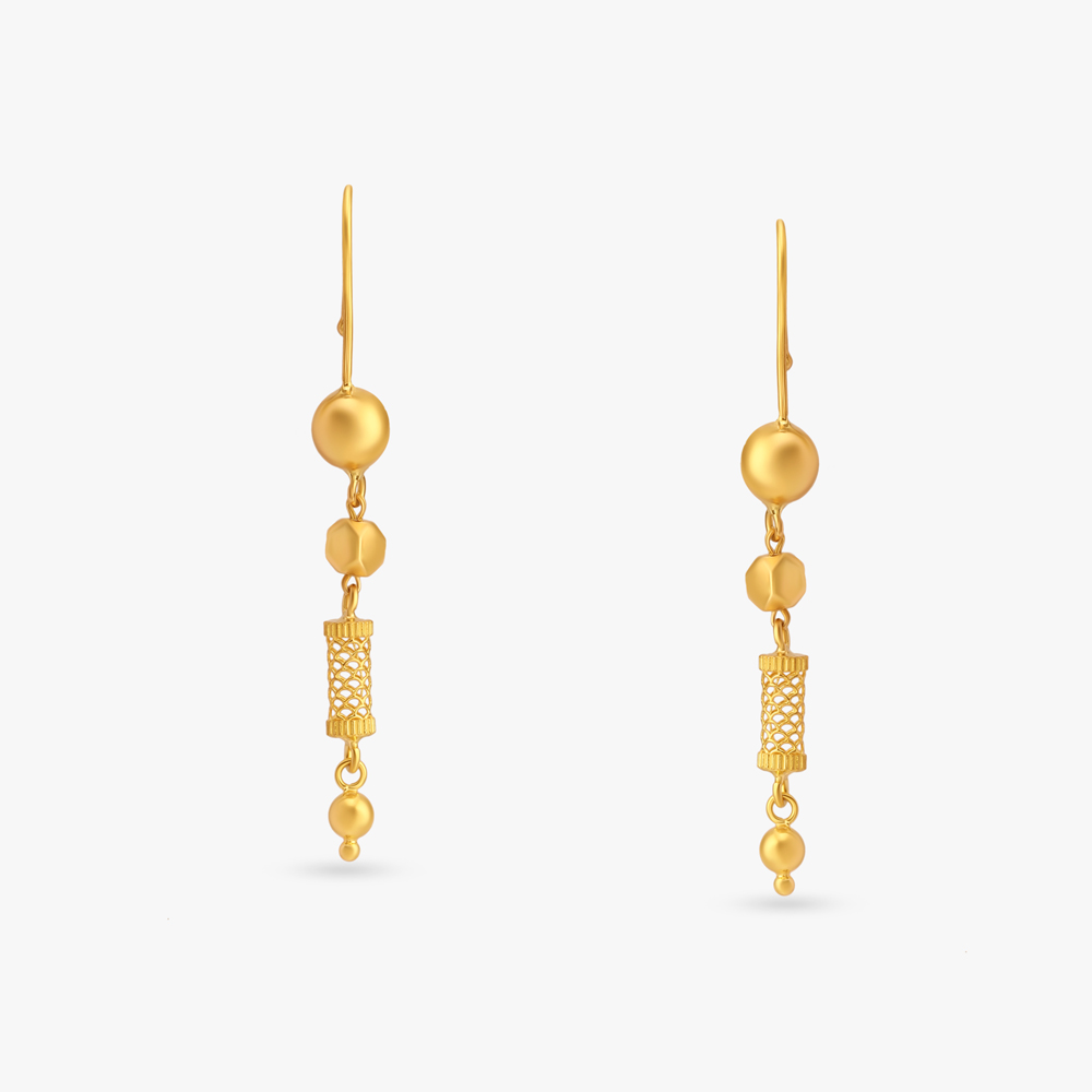 Delicate Beaded Hoop Earrings,,hi-res image number null