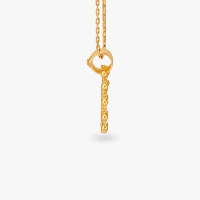 Divine Goddess Lakshmi Religious Gold Coin Pendant,,hi-res image number null