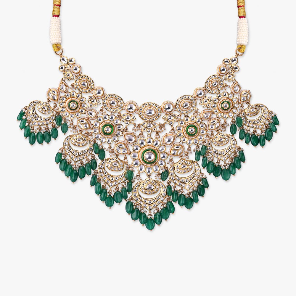 Kundan Crown Gold Necklace Set,,hi-res image number null