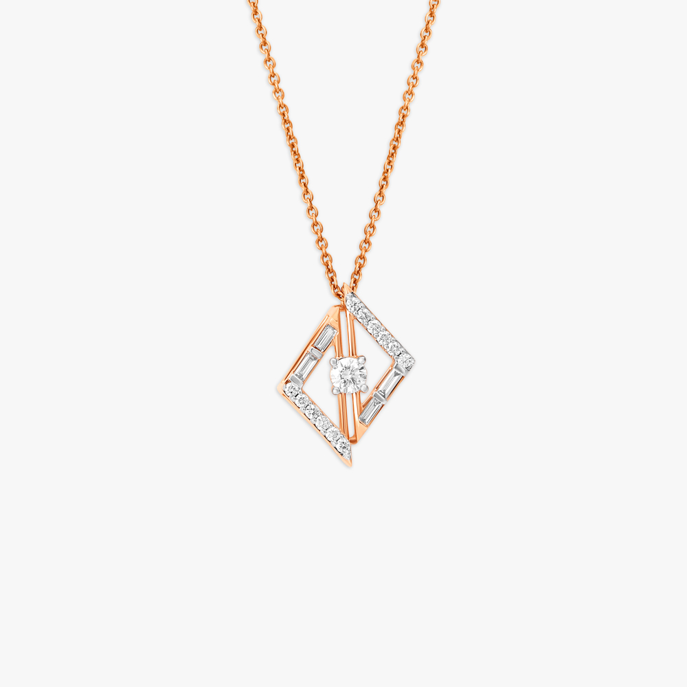 Asymmetric Elegance Diamond Necklace,,hi-res image number null