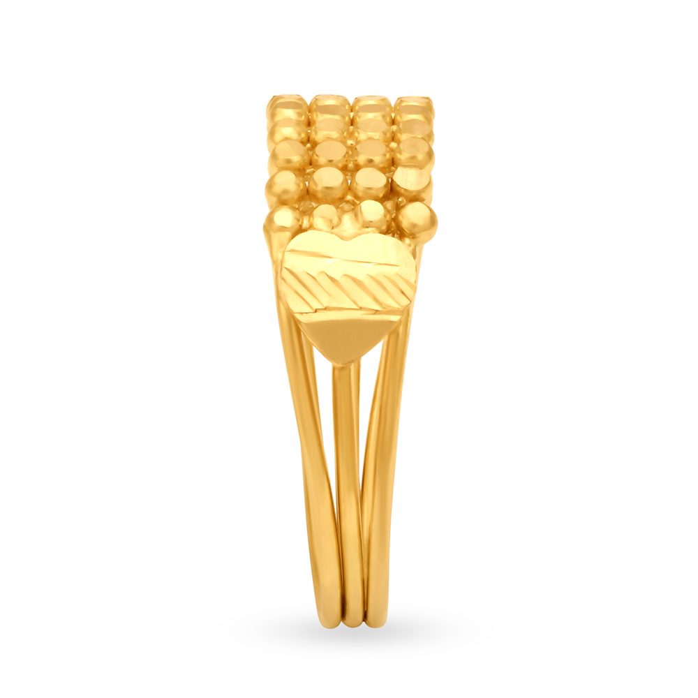 Dotted Gold Finger Ring,,hi-res image number null