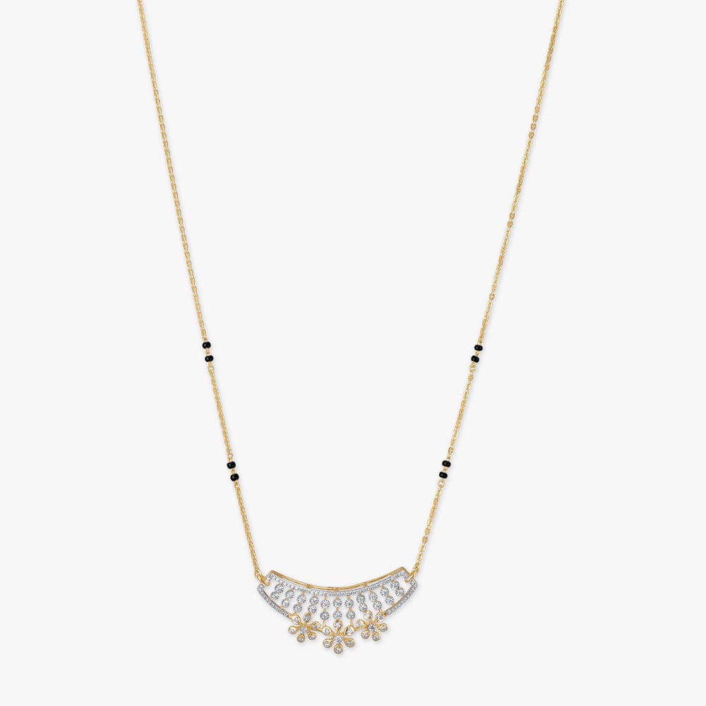 Petal Rain Diamond Mangalsutra,,hi-res image number null