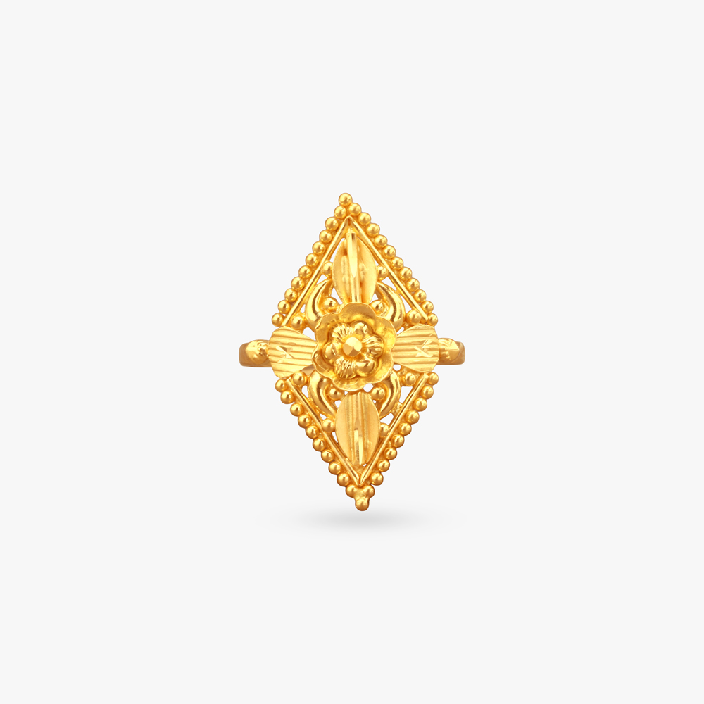 Regal Marquise Gold Ring,,hi-res image number null