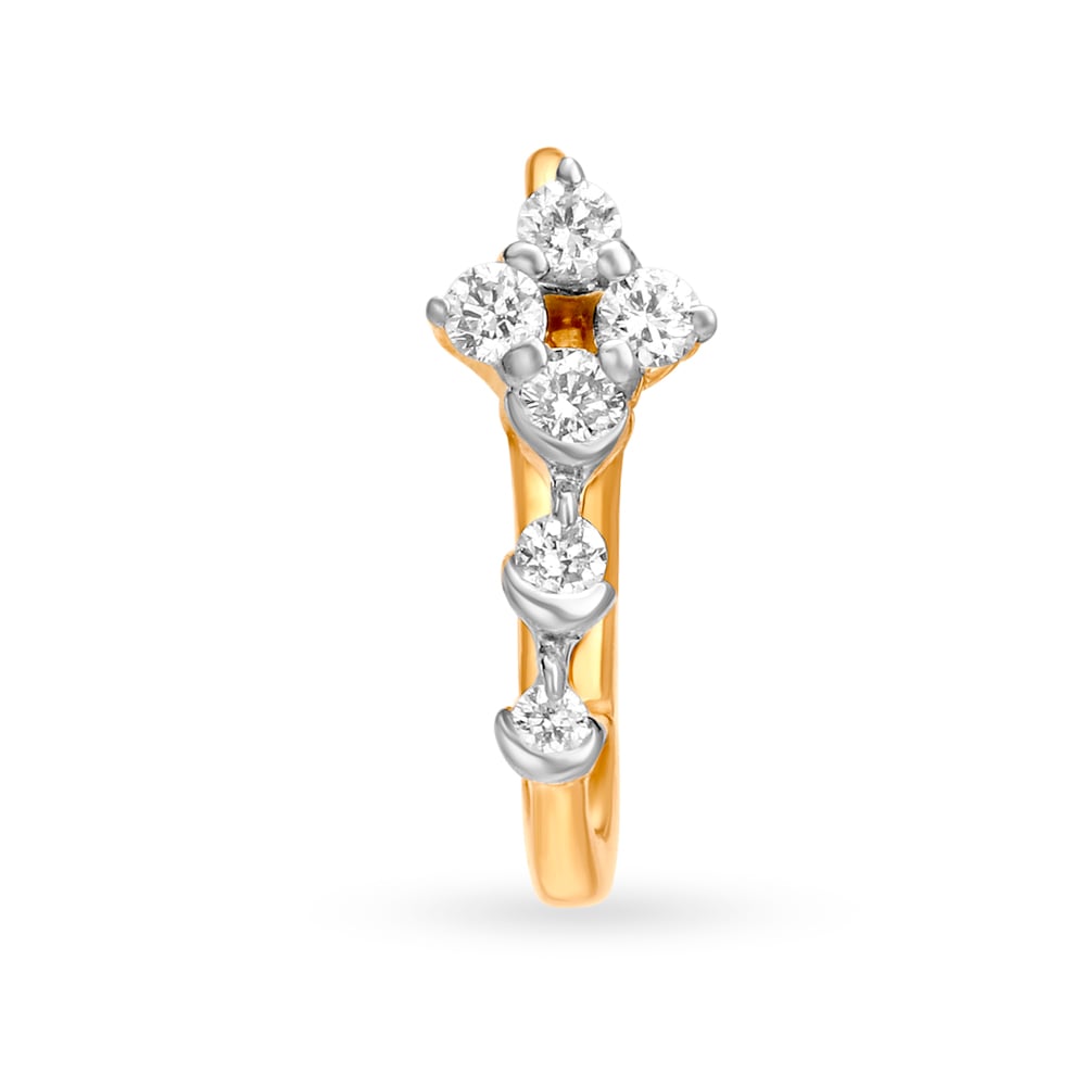 Shimmering Petite Diamond Nose Ring,,hi-res image number null