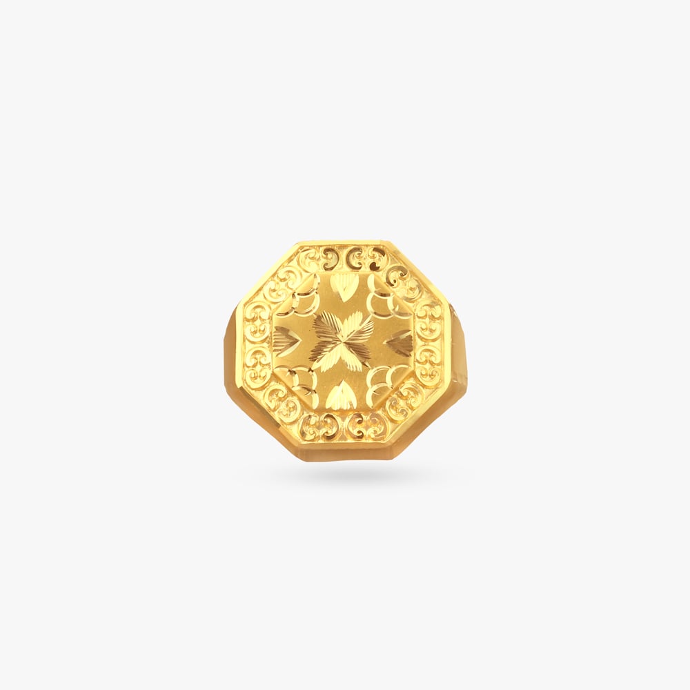 

Monarch Crest Gold Ring for Men