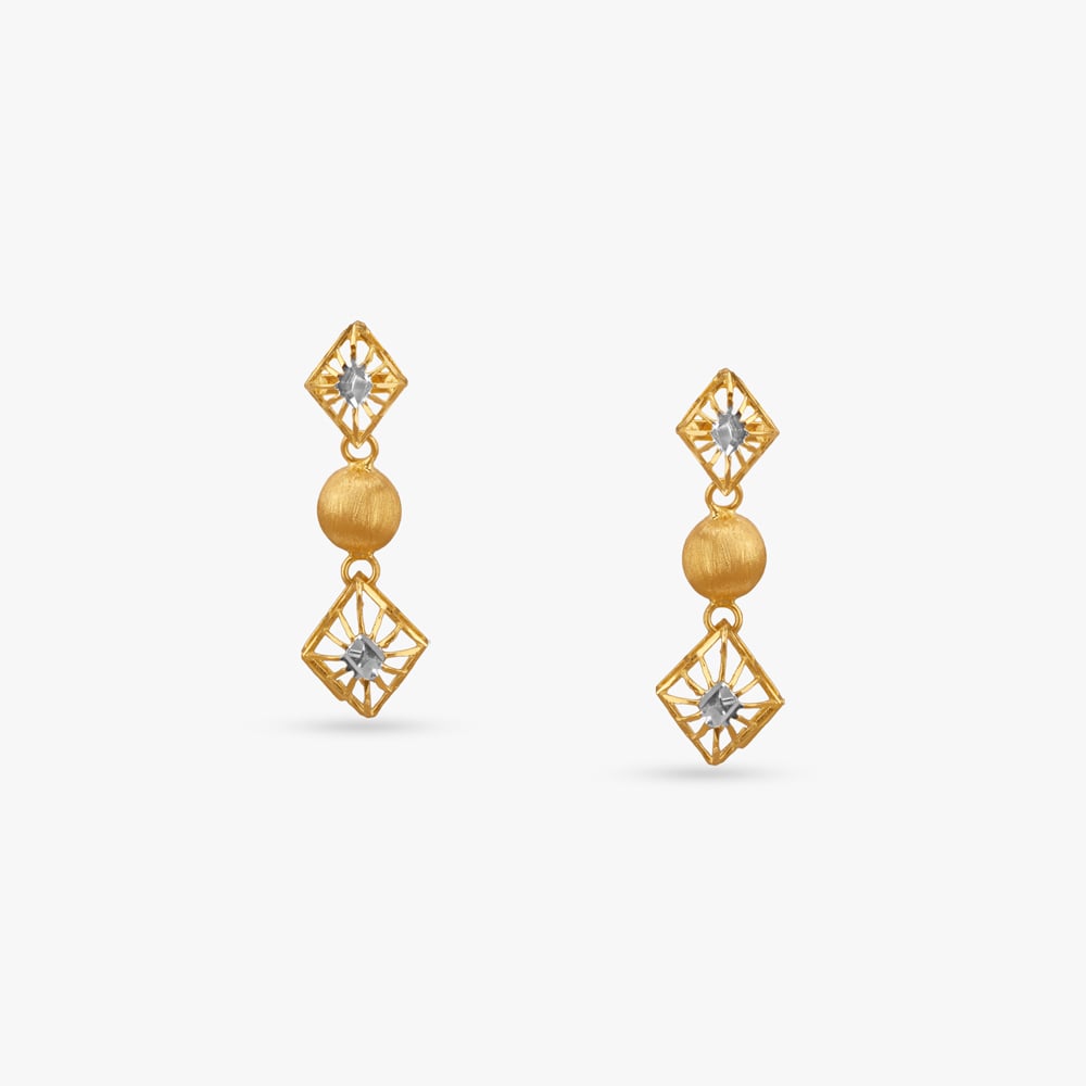Brushed Bead Gold Necklace Set,,hi-res image number null