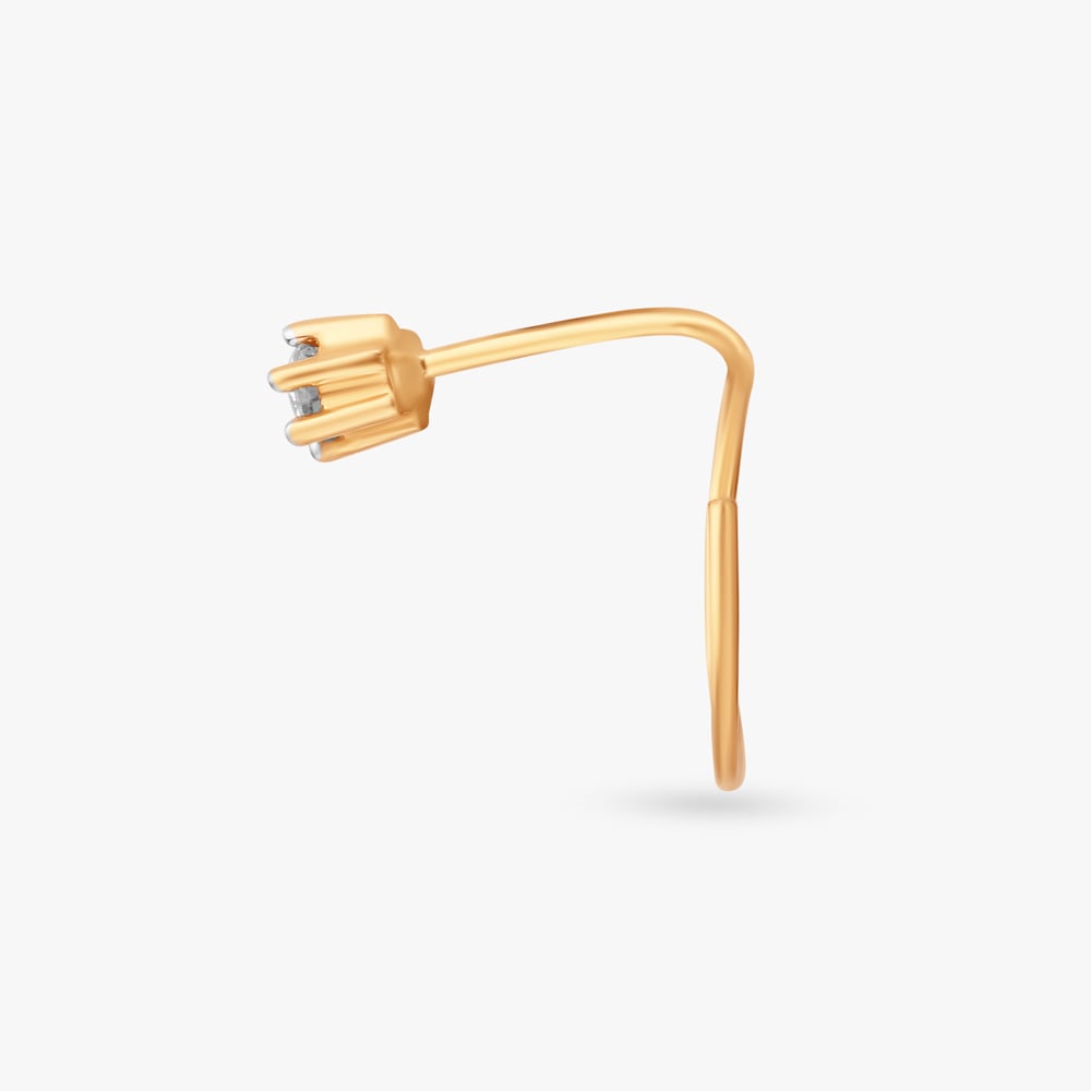 Dazzling Brilliance Diamond Nose Pin,,hi-res image number null