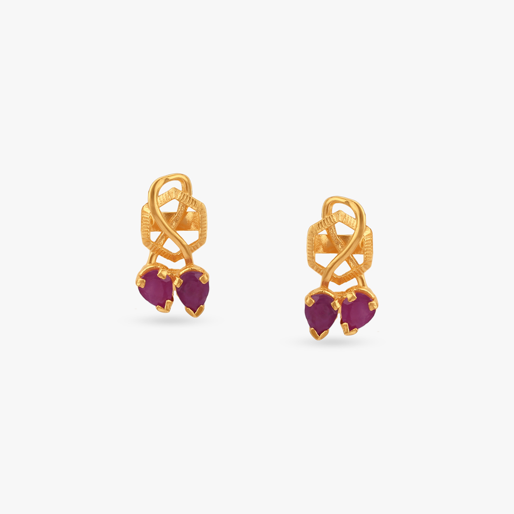 Youthful Radiant Ruby Pendant and Earrings Set,,hi-res image number null