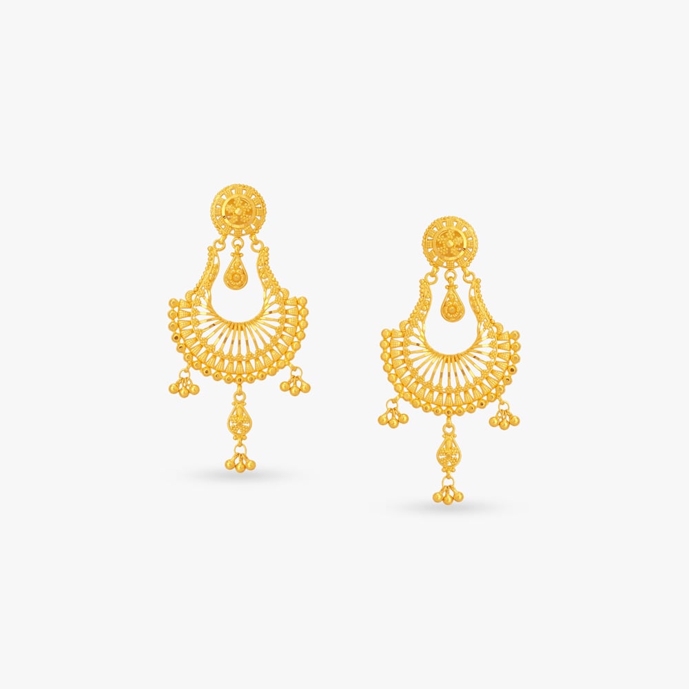 Sunray Chandbali Drop Earrings,,hi-res image number null