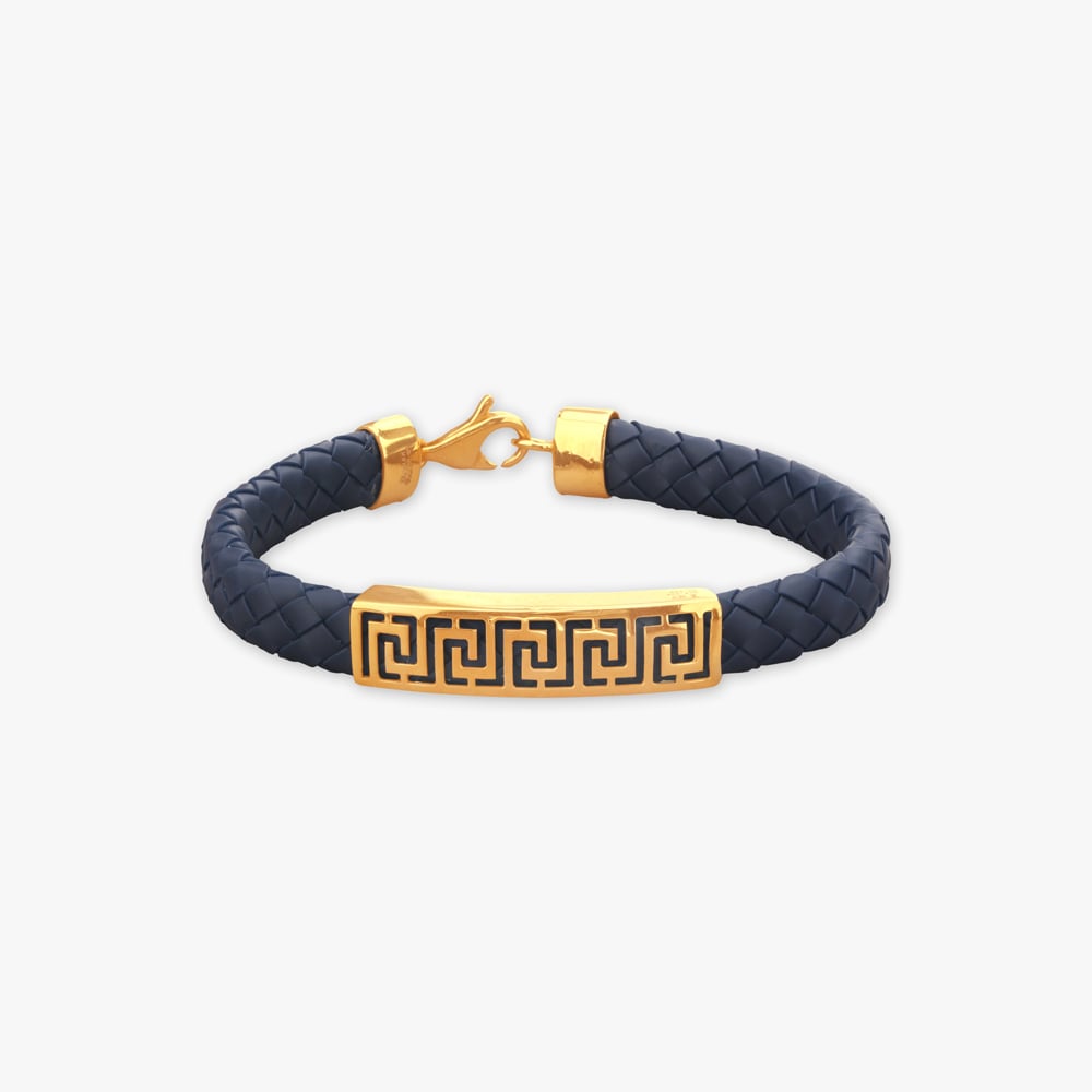

Greco Band Gold Bracelet for Men