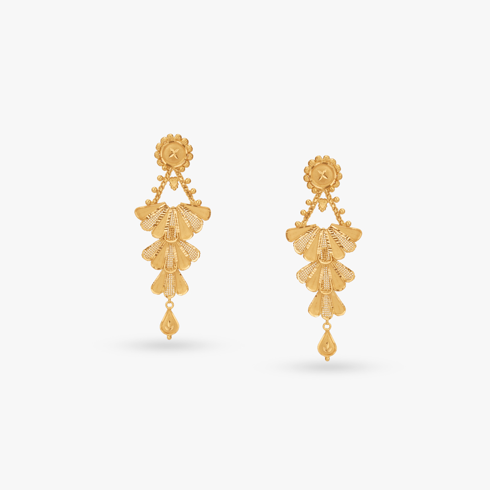 Floral Elegance Gold Necklace Set,,hi-res image number null