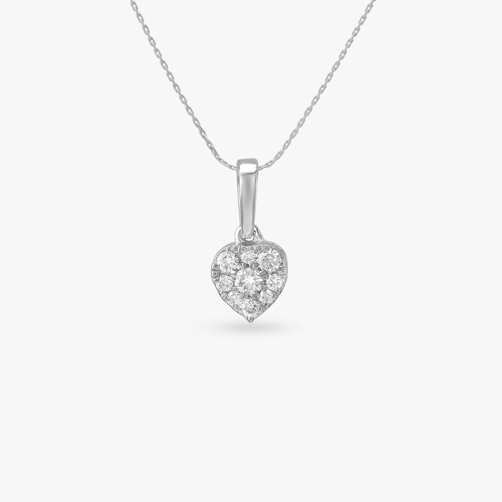 Lustrous Heart Diamond Pendant and Earrings Set,,hi-res image number null