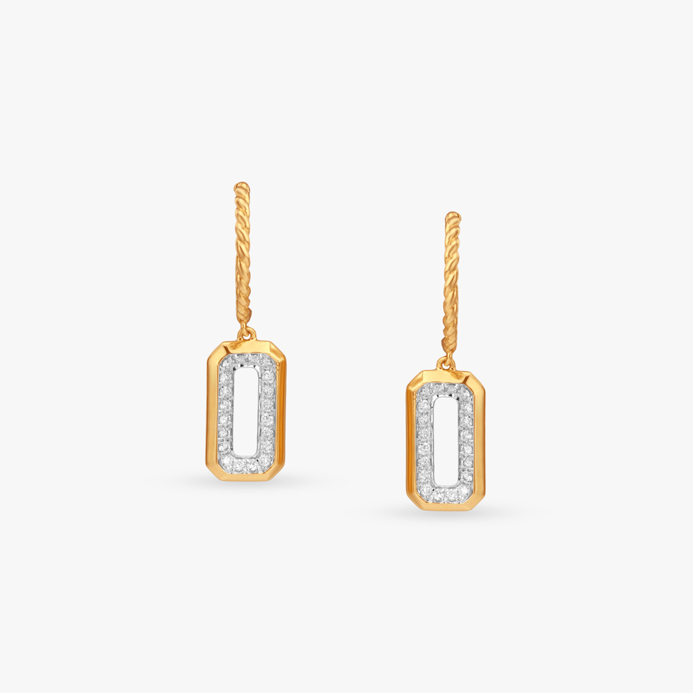 Urban Halo Diamond Hoop Earrings,,hi-res image number null