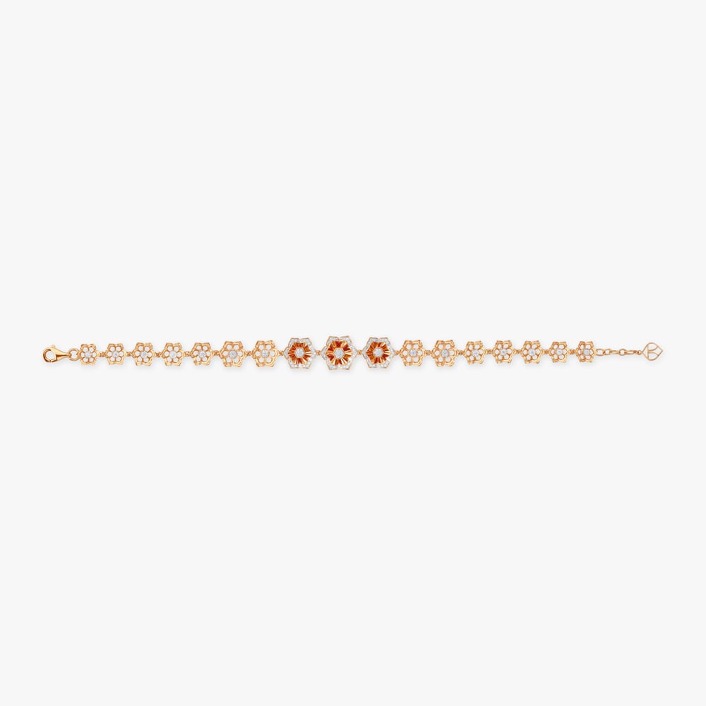 Mirror Petal Diamond Bracelet,,hi-res image number null