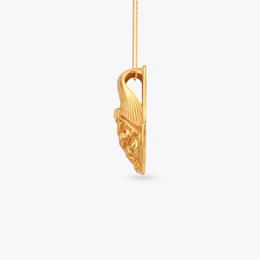 Floral Symphony Gold Pendant and Earrings Set,,hi-res image number null