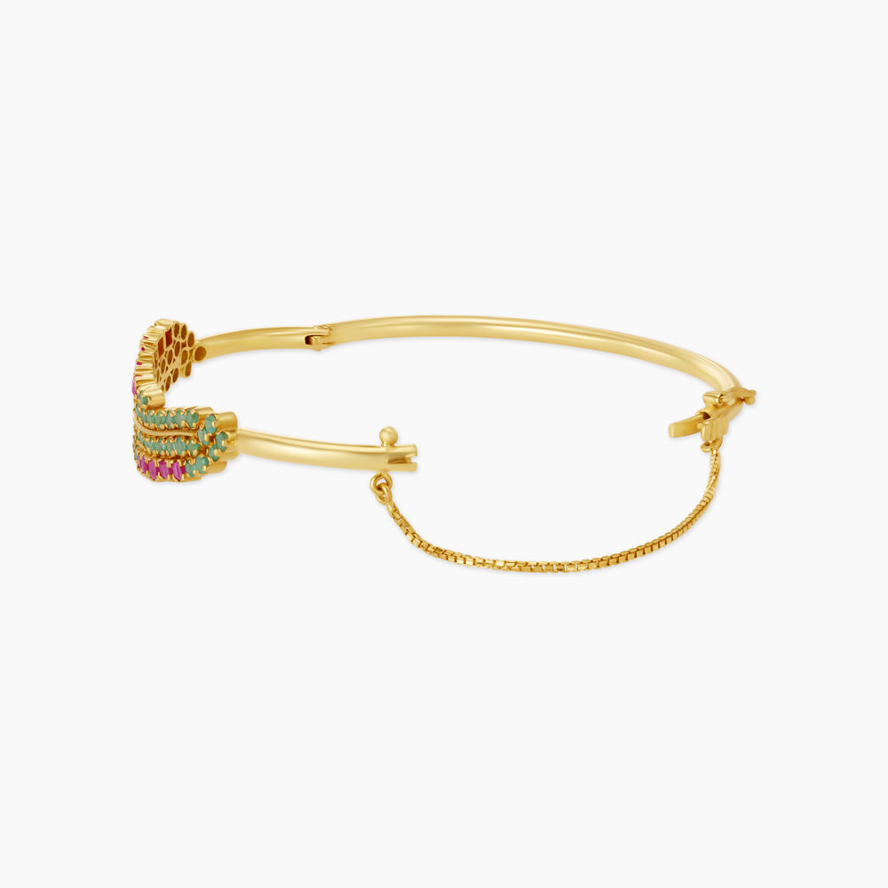 Exquisite Vibrant Ruby and Emerald Bangle,,hi-res image number null