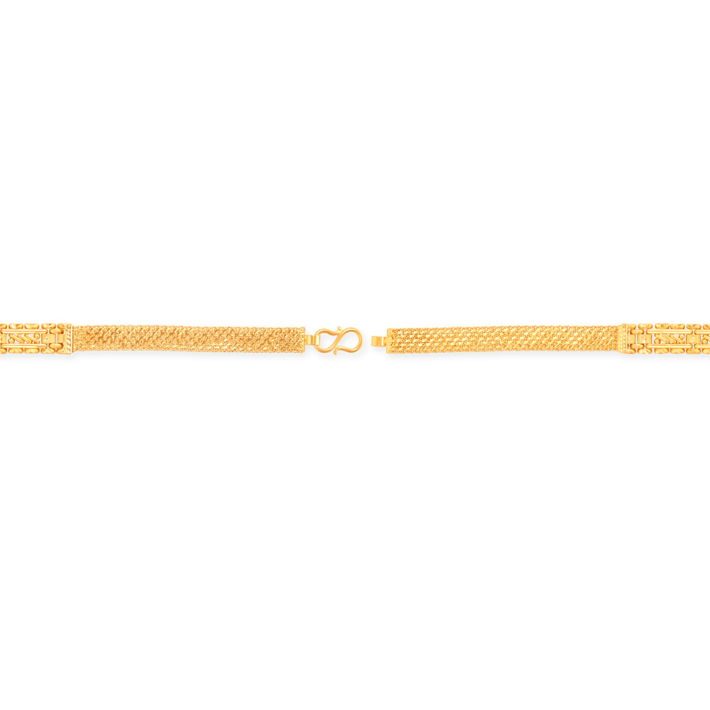 Faceted Gold Bracelet for Men,,hi-res image number null