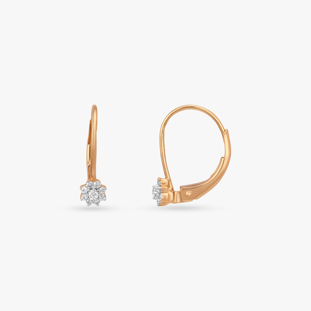 Dawn Halo Diamond Hoop Earrings,,hi-res image number null