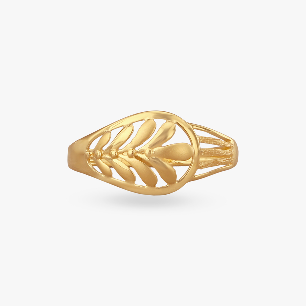 Eternal Leaf Gold Ring,,hi-res image number null