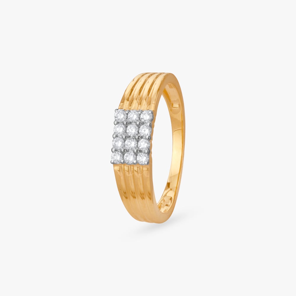 

Radiant Facets Diamond Finger Ring for Men