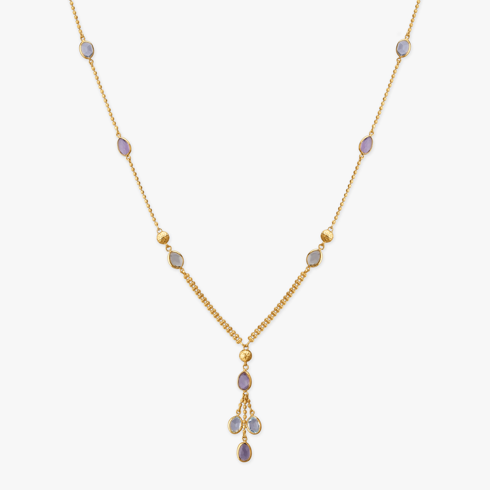 Beadline Trail Gold Pendant with Chain,,hi-res image number null