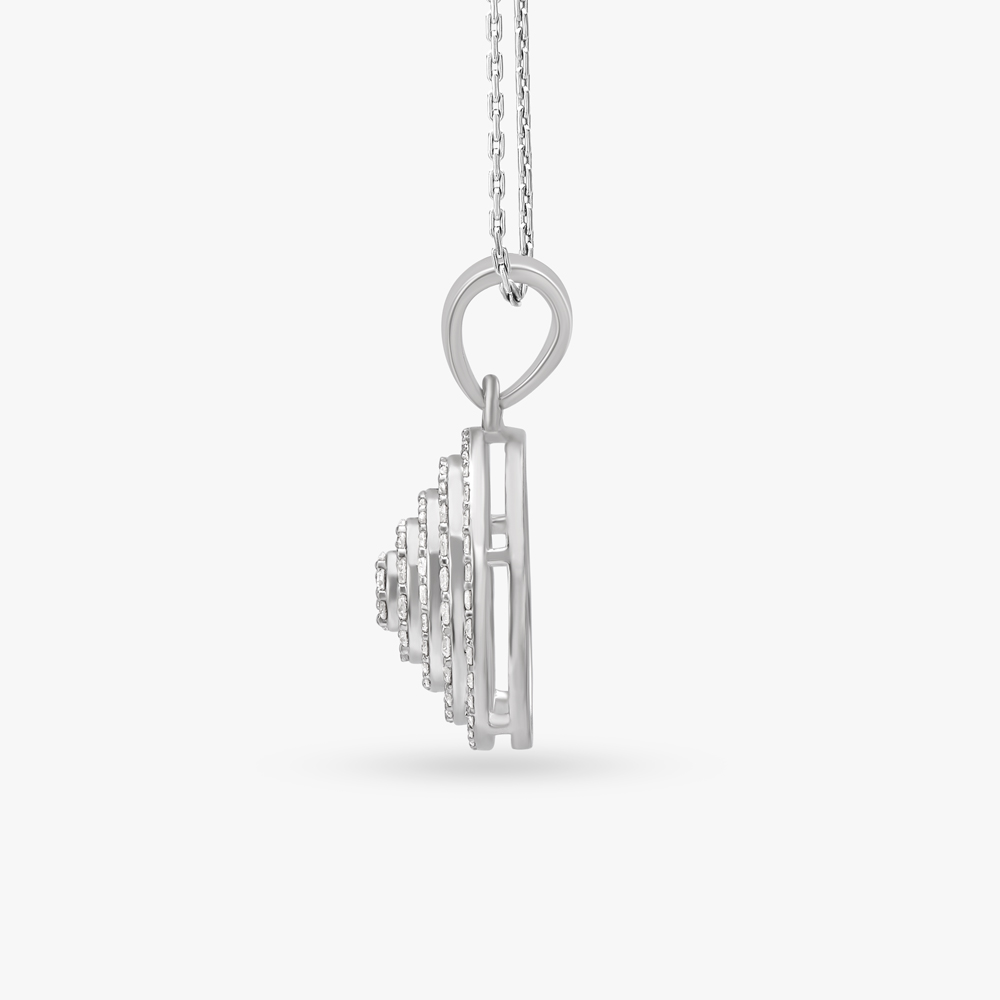 Epitome Of Grace Diamond Pendant With Earrings Set,,hi-res image number null