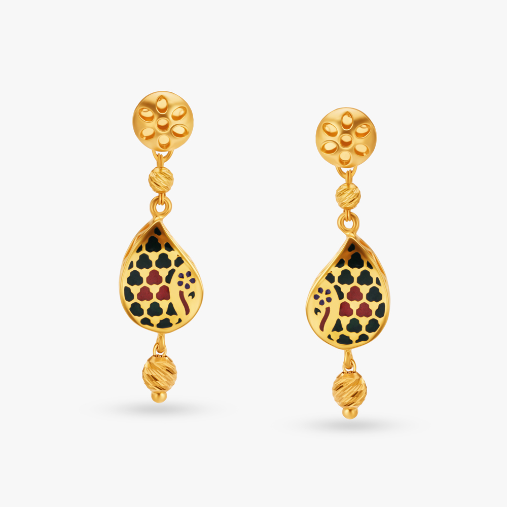 Brass Golden Wholesale Korean Rotatable Windmill Diamond Flower Stud  Earrings at Rs 83.25/piece in New Delhi