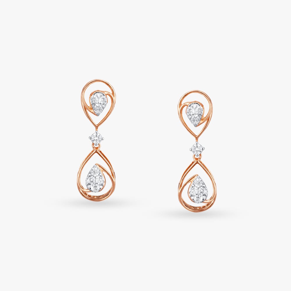 Teardrop Infinity Diamond Necklace Set,,hi-res image number null