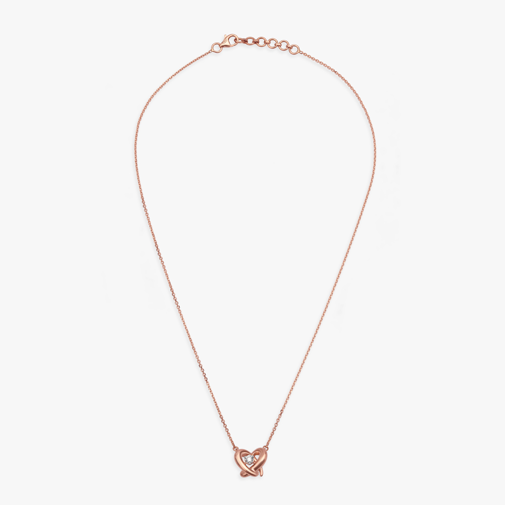 Dainty Heart Diamond Necklace,,hi-res image number null
