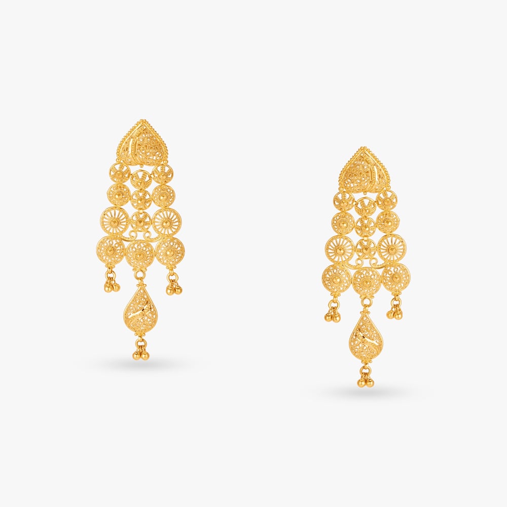 Queenly Filigree Work Necklace Set,,hi-res image number null
