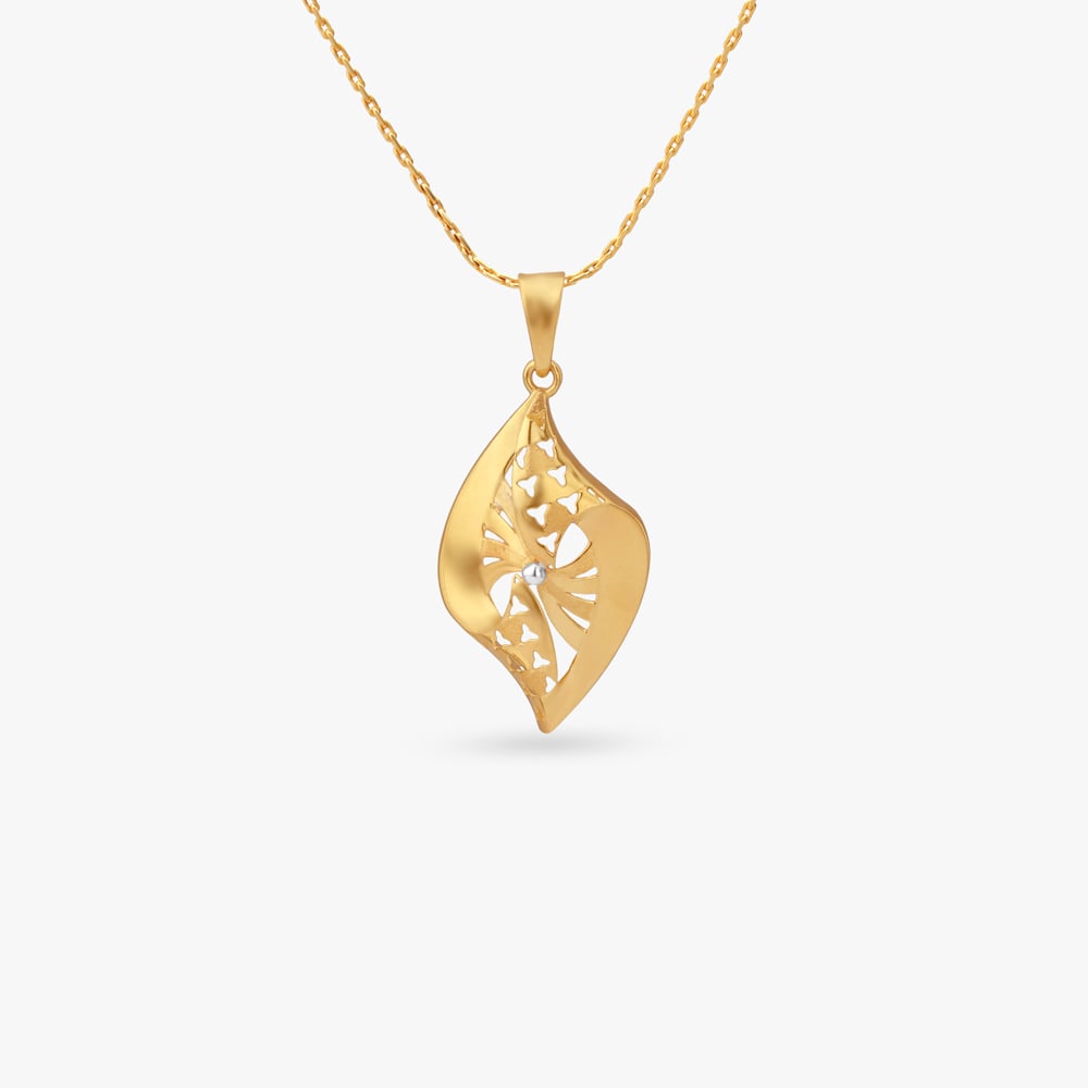 

Swirl Blossom Gold Pendant