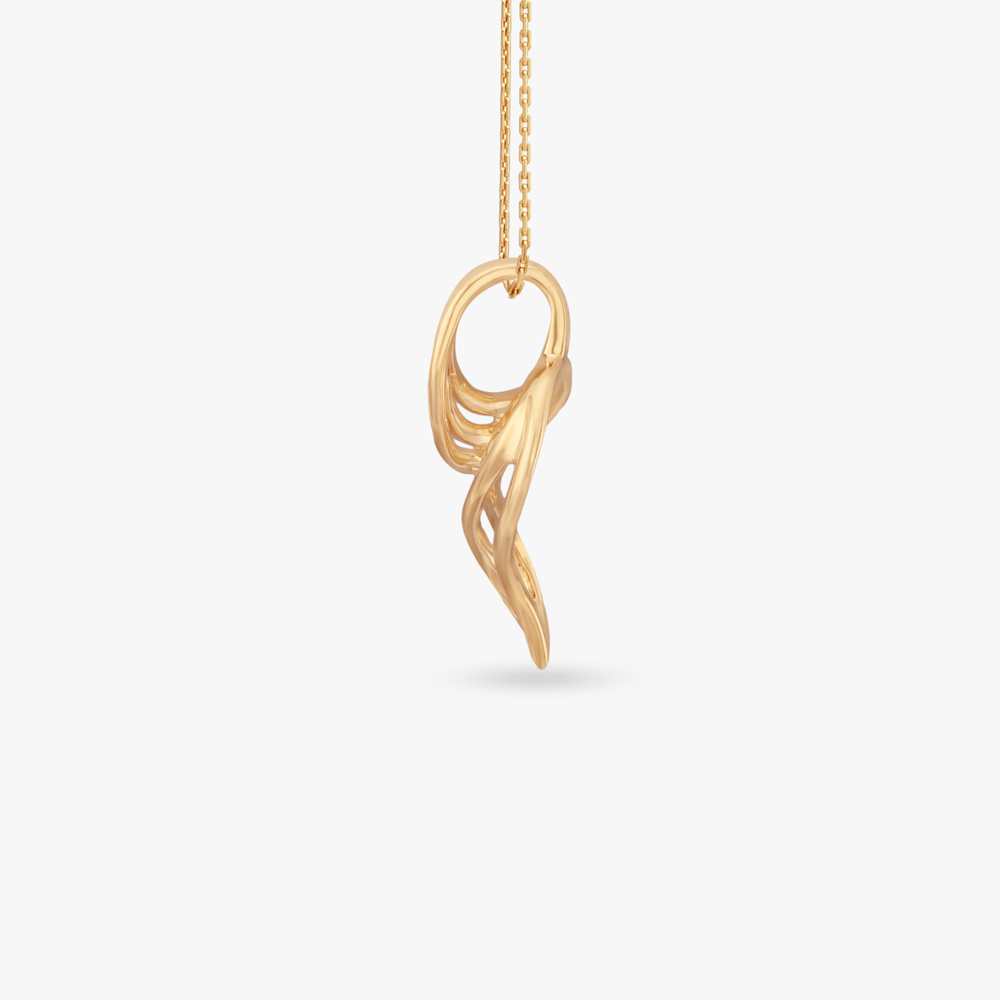 

Radiant Ripple Gold Pendant