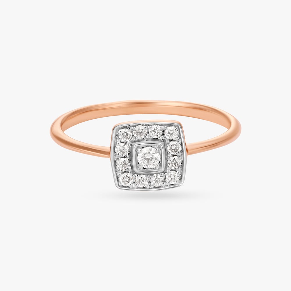 Timeless Square Brilliance Diamond Finger Ring,,hi-res image number null
