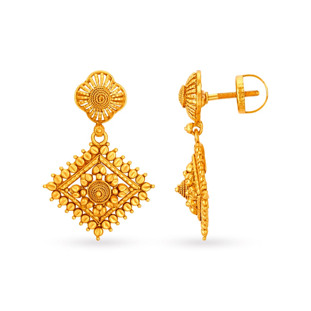 Traditional Antique Drop Earrings,,hi-res image number null