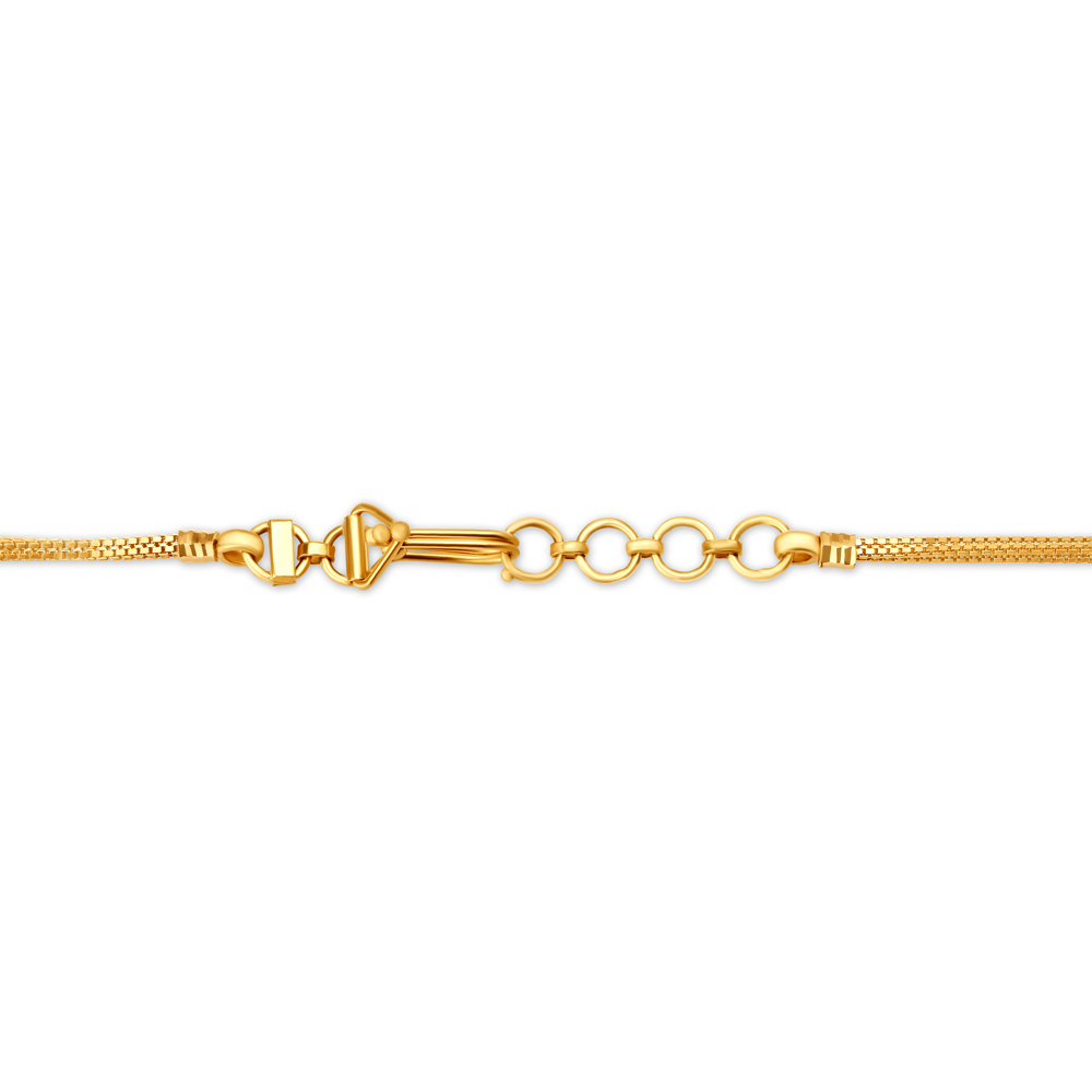 Carved Floral Motif Gold Mangalsutra,,hi-res image number null