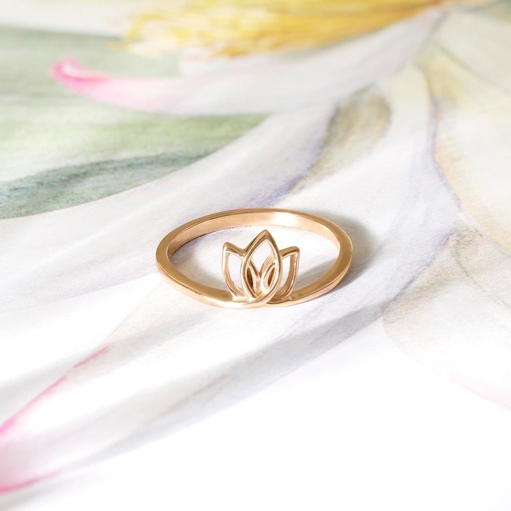 Serene Bloom Gold Ring,,hi-res image number null