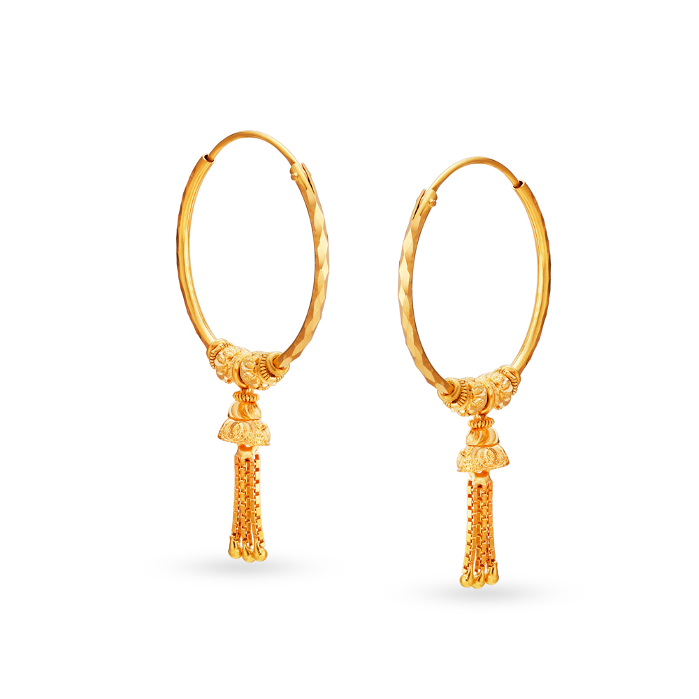 Timeless Bali Gold Hoop Earrings,,hi-res image number null