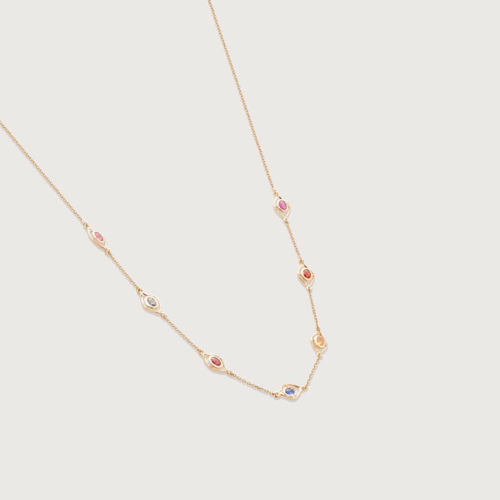 Lustrous Hue Sapphire Chain,,hi-res image number null