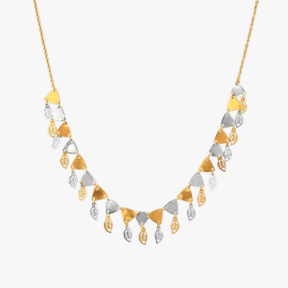 Contemporary Leaf Gold Chain,,hi-res image number null