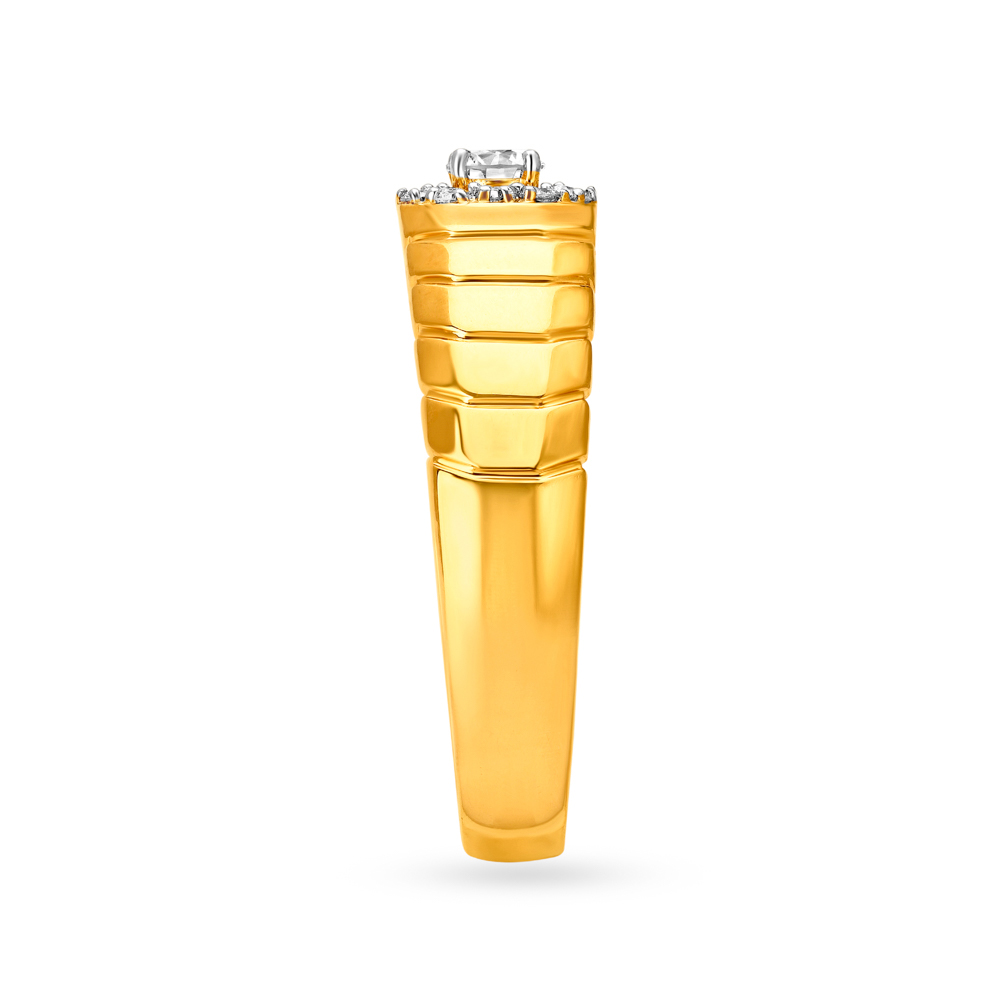 Dazzling Minimal Diamond Ring for Men,,hi-res image number null