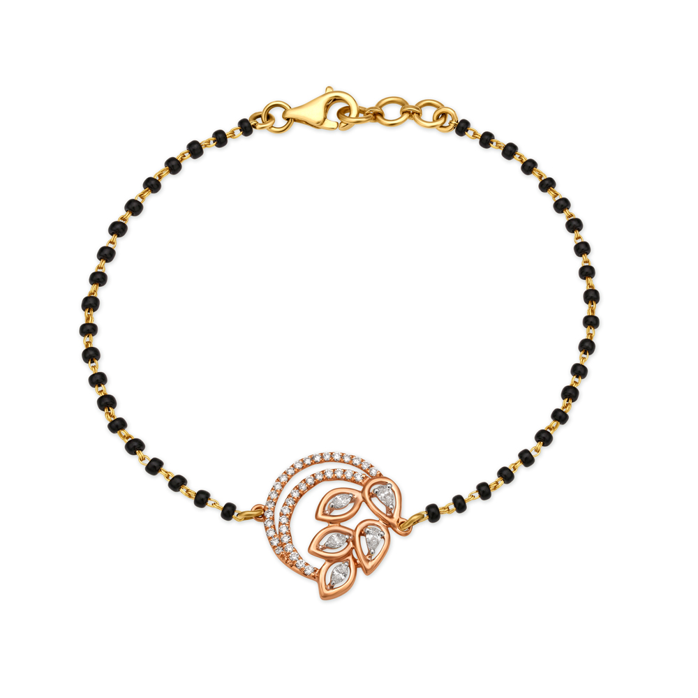 Buy Mehrunnisa Mangalsutra Bracelet with Two Flowers of Evil Eye for Women  (JWL1318) at Amazon.in