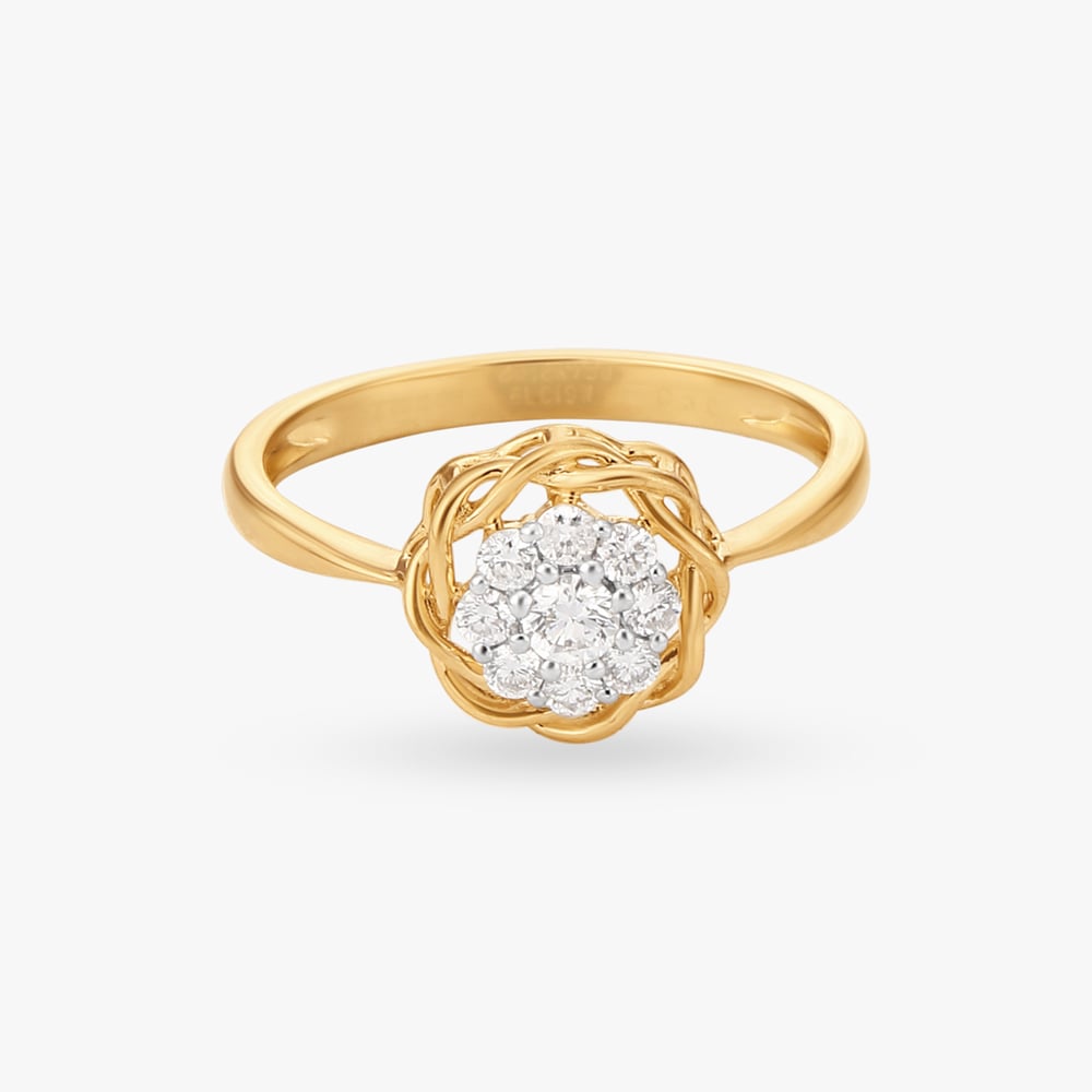 Charismatic Flower Diamond Finger Ring,,hi-res image number null