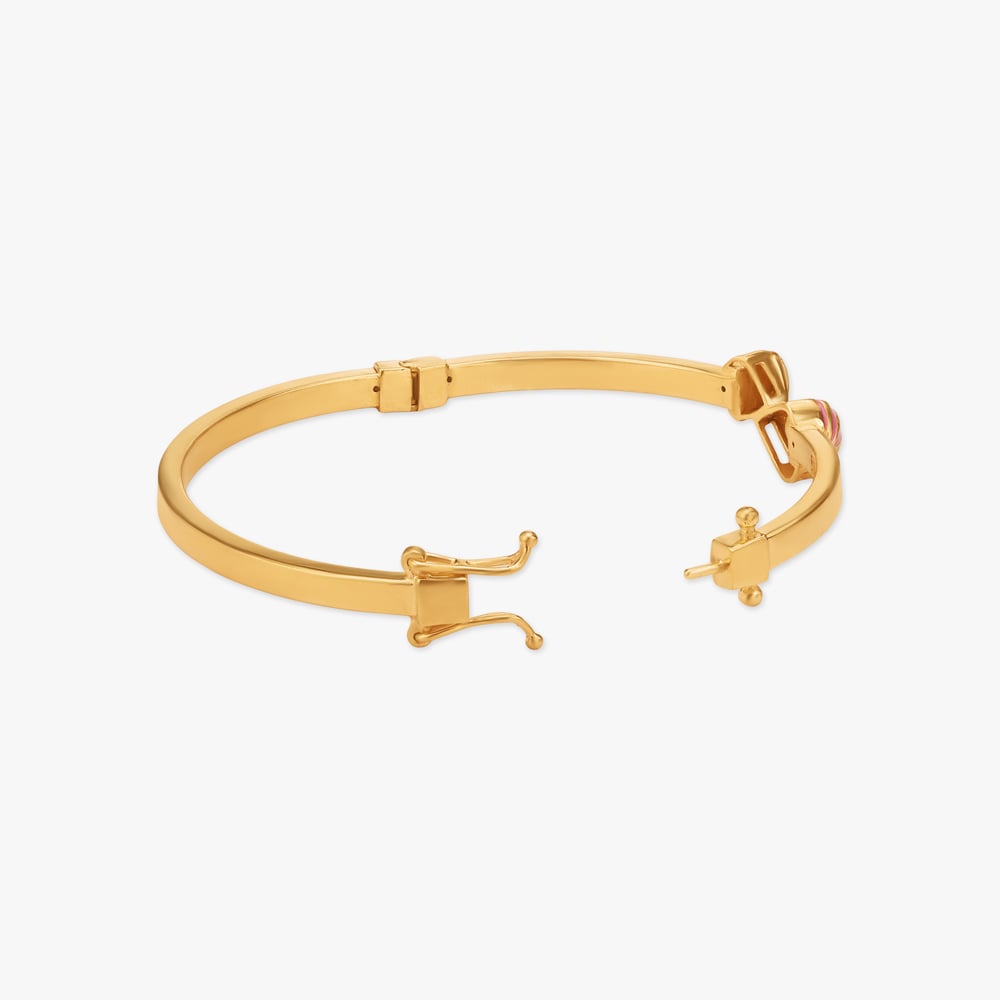 Ribbon Blush Gold Bangle,,hi-res image number null