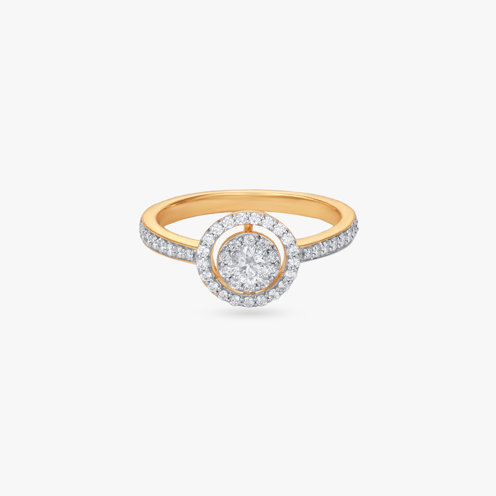 Luxe Halo Diamond Finger Ring,,hi-res image number null