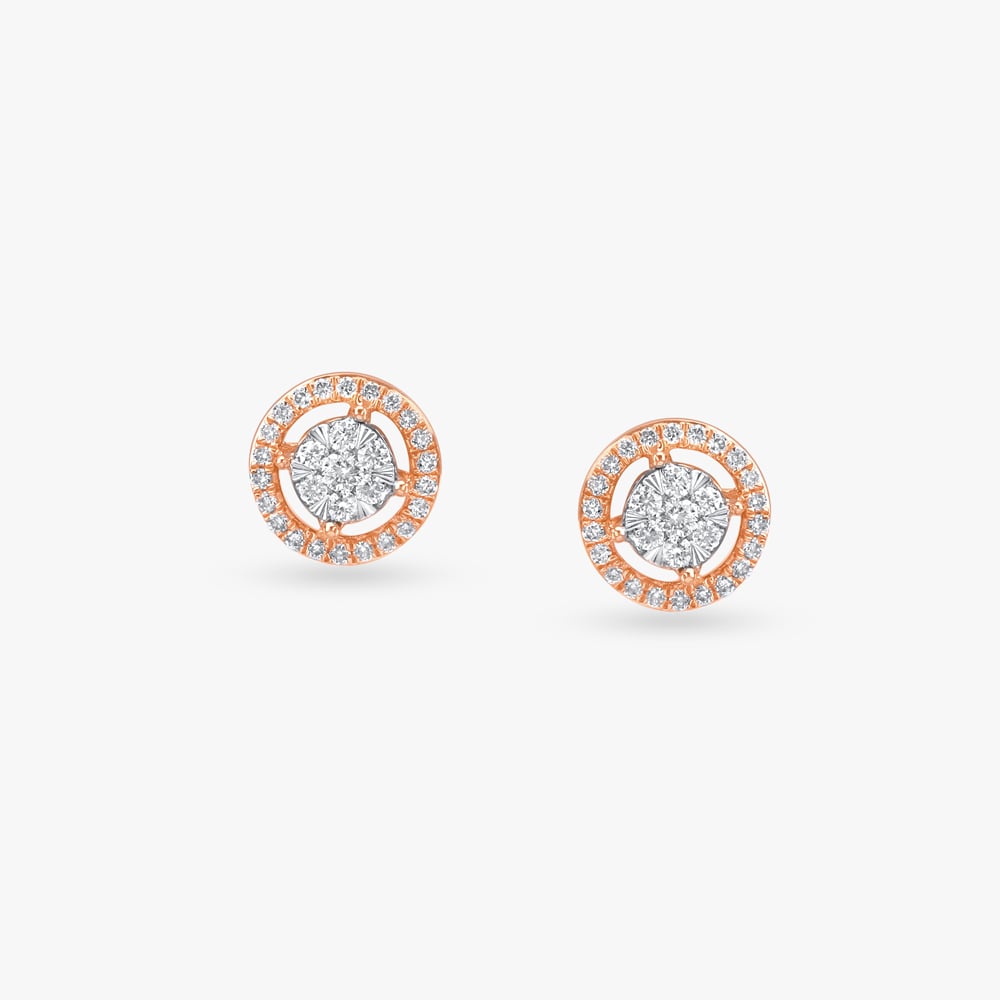 Regal Radiance Diamond Stud Earrings,,hi-res image number null